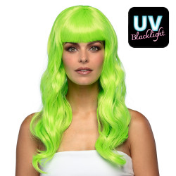 Zelená dlhá dámska parochňa